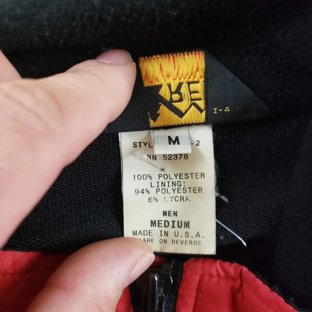 VINTAGE REI Jacket Mens Medium Red Black Outdoor Windbreaker‎ Hiking Adult M